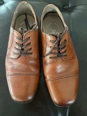 Boy’s Brown Leather Lace-Up Dress Shoes